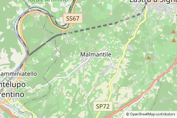 Mapa Malmantile