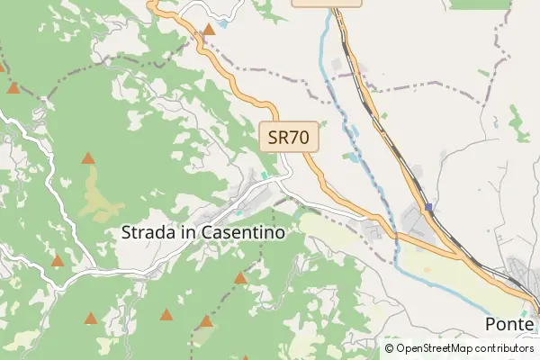 Mapa Castel San Niccolò