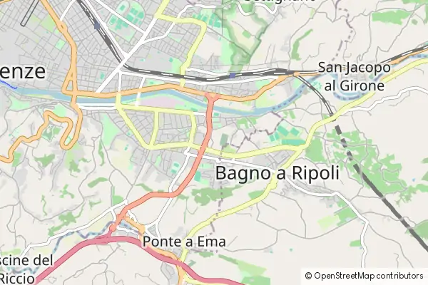 Mapa Bagno a Ripoli