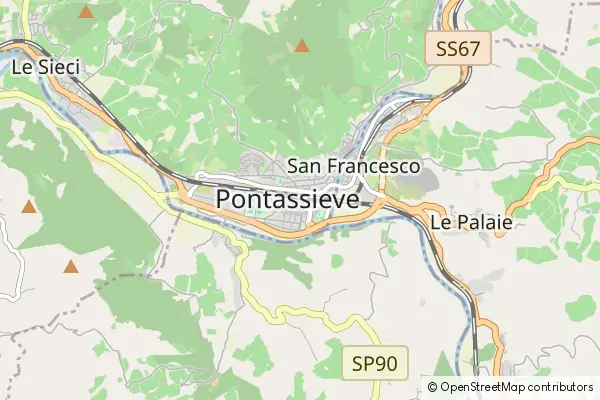 Mapa Pontassieve