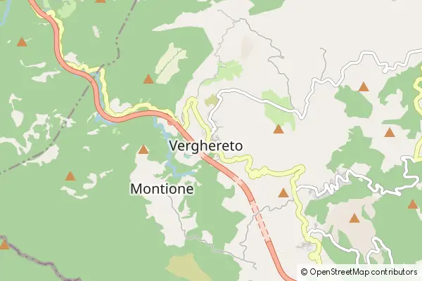 Mapa Verghereto