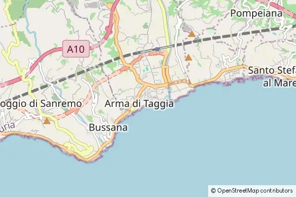 Mapa Arma di Taggia