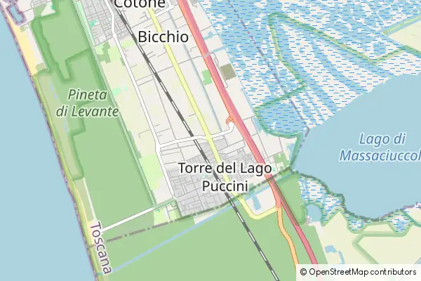 Mapa Torre del Lago Puccini