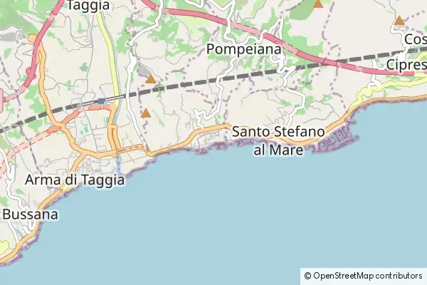 Mapa Riva Ligure