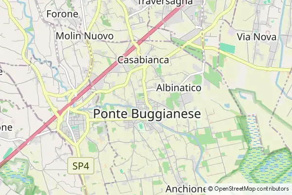 Mapa Ponte Buggianese