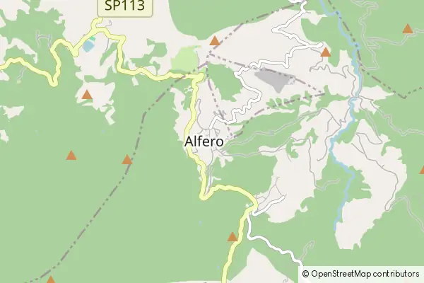 Mapa Alfero