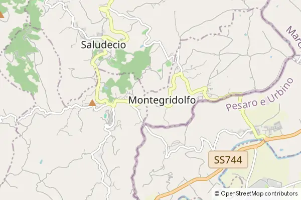 Mapa Montegridolfo