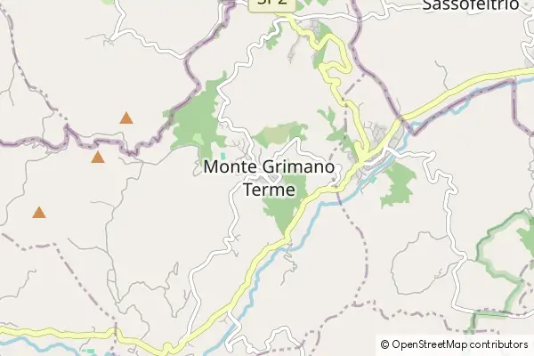 Mapa Monte Grimano Terme