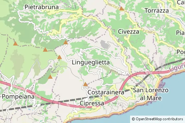 Mapa Lingueglietta