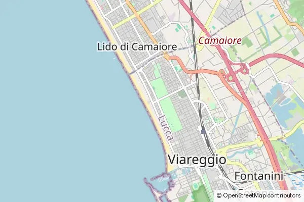 Mapa Viareggio