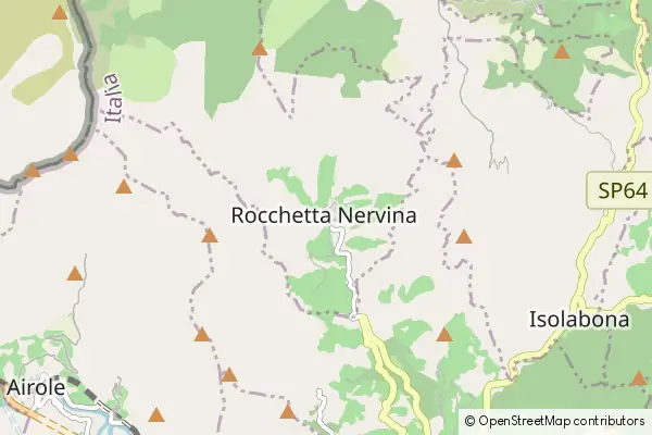 Mapa Rocchetta Nervina