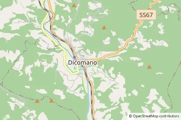 Mapa Dicomano