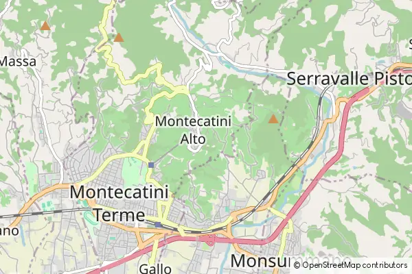 Mapa Montecatini Alto