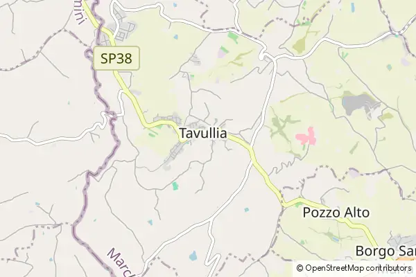 Mapa Tavullia