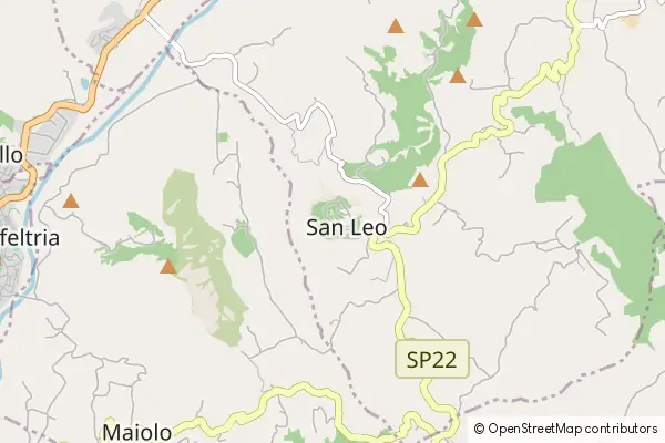 Mapa San Leo