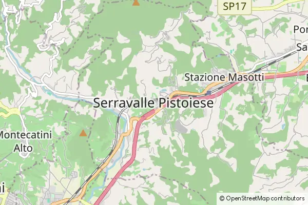 Mapa Serravalle Pistoiese