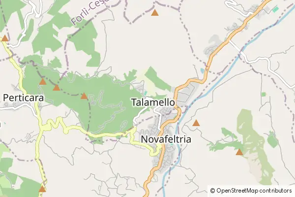 Mapa Talamello