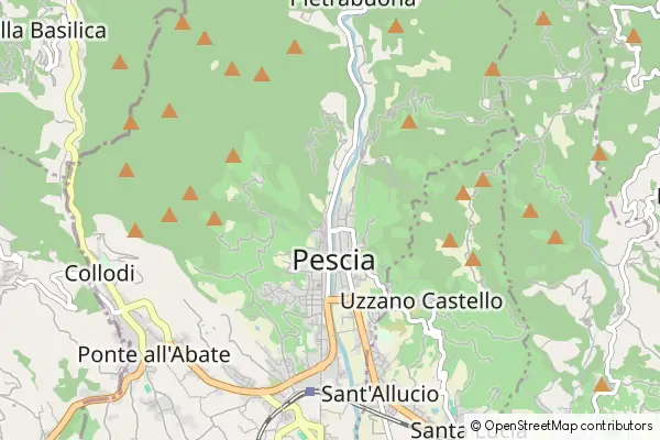 Mapa Pescia