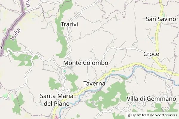 Mapa Monte Colombo