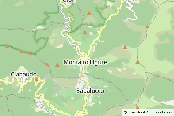 Mapa Montalto Ligure