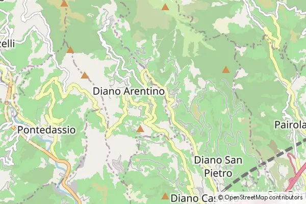 Mapa Diano Borello