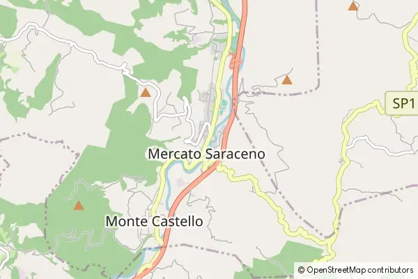 Mapa Mercato Saraceno