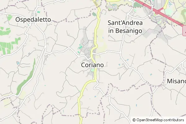 Mapa Coriano