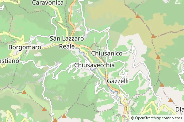 Mapa Chiusavecchia