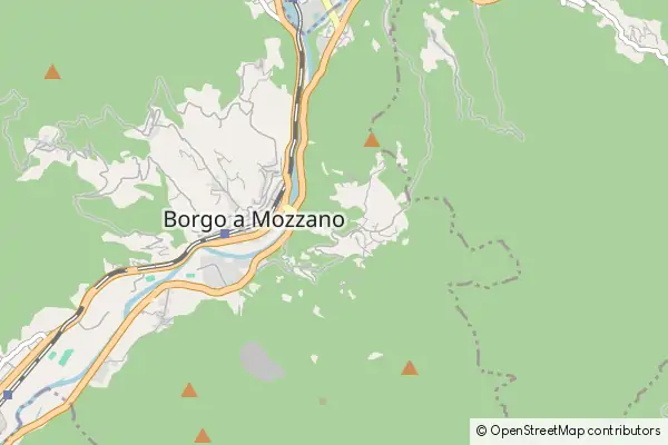 Mapa Borgo a Mozzano