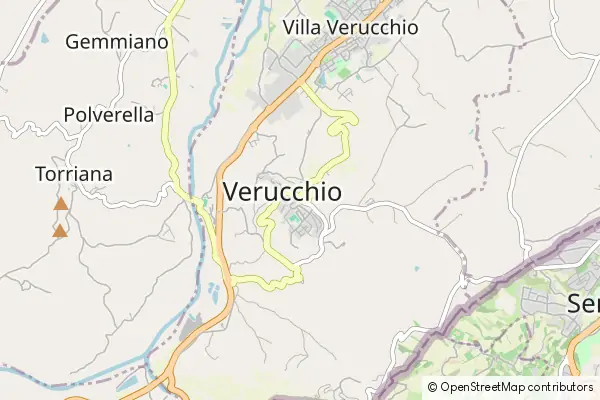 Mapa Verucchio