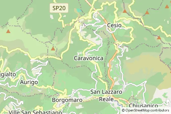 Mapa Caravonica