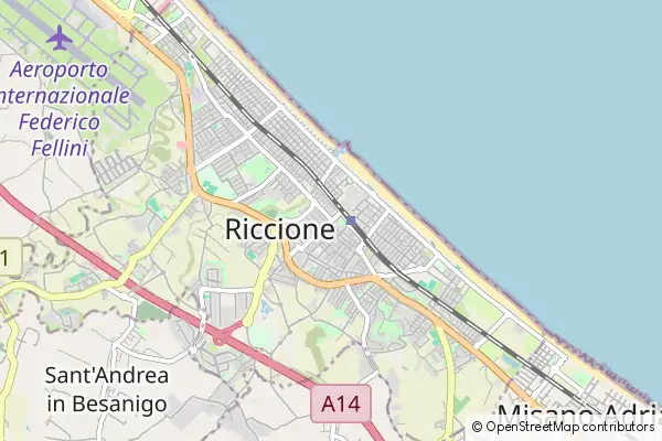 Mapa Riccione