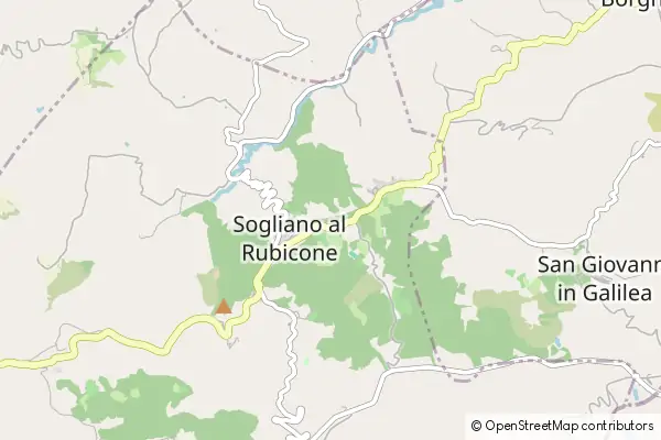 Mapa Sogliano al Rubicone