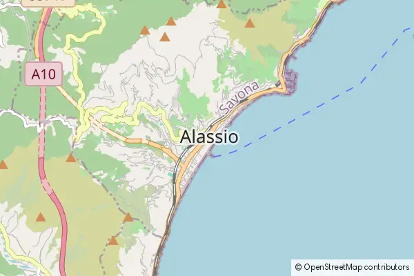 Mapa Alassio