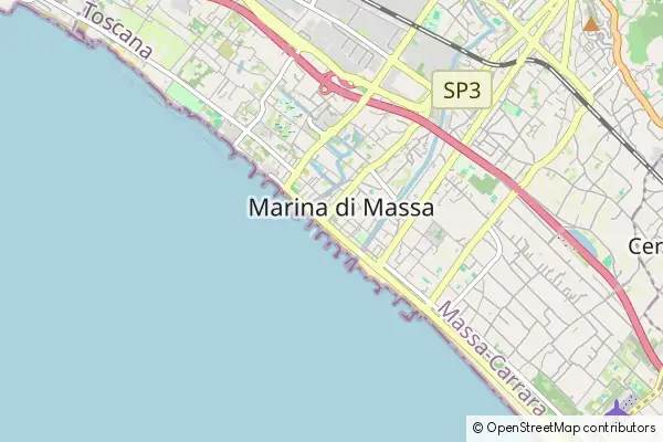 Mapa Marina di Massa