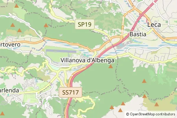 Mapa Villanova d'Albenga