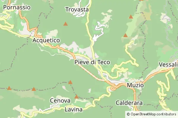 Mapa Pieve di Teco