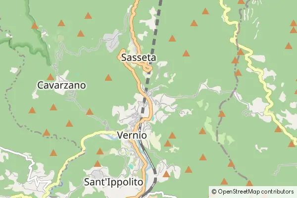 Mapa Vernio