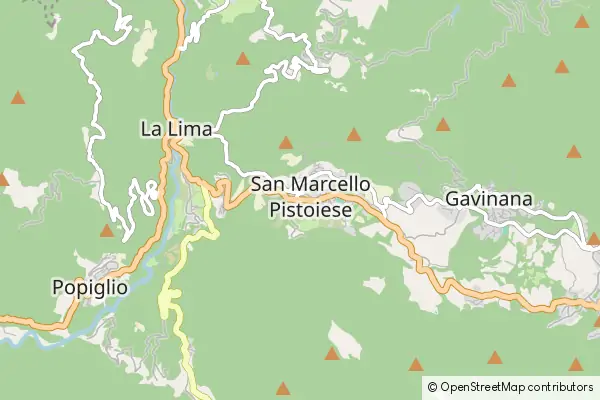 Mapa San Marcello Pistoiese