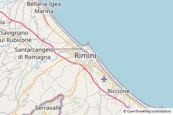 Mapa Rimini