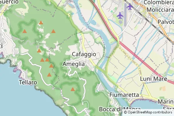 Mapa Ameglia