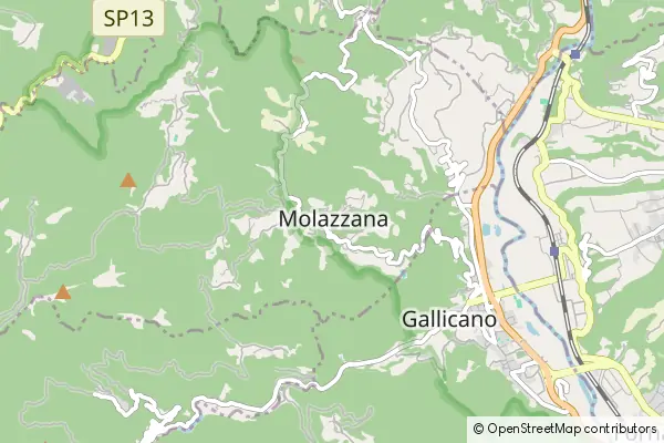 Mapa Molazzana