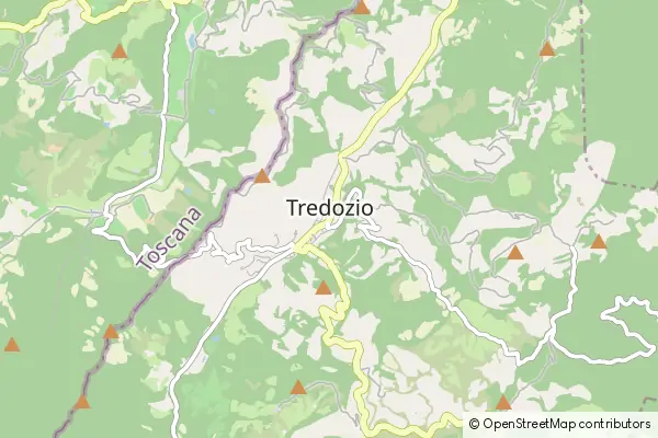 Mapa Tredozio