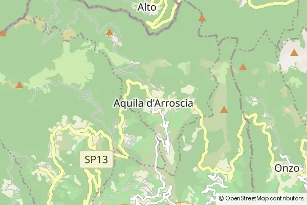 Mapa Aquila di Arroscia