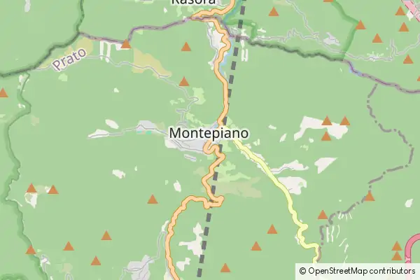 Mapa Montepiano