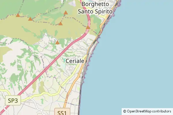 Mapa Ceriale