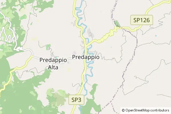 Mapa Predappio