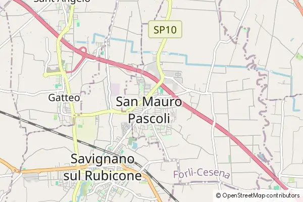 Mapa San Mauro Pascoli