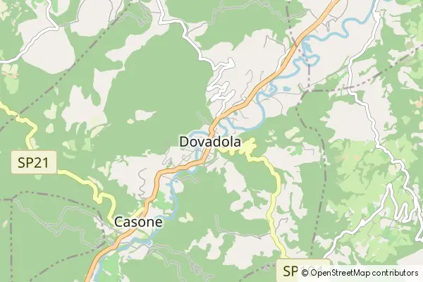 Mapa Dovadola