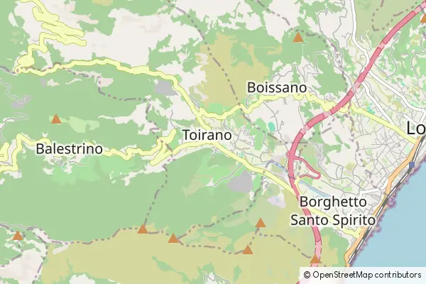 Mapa Toirano